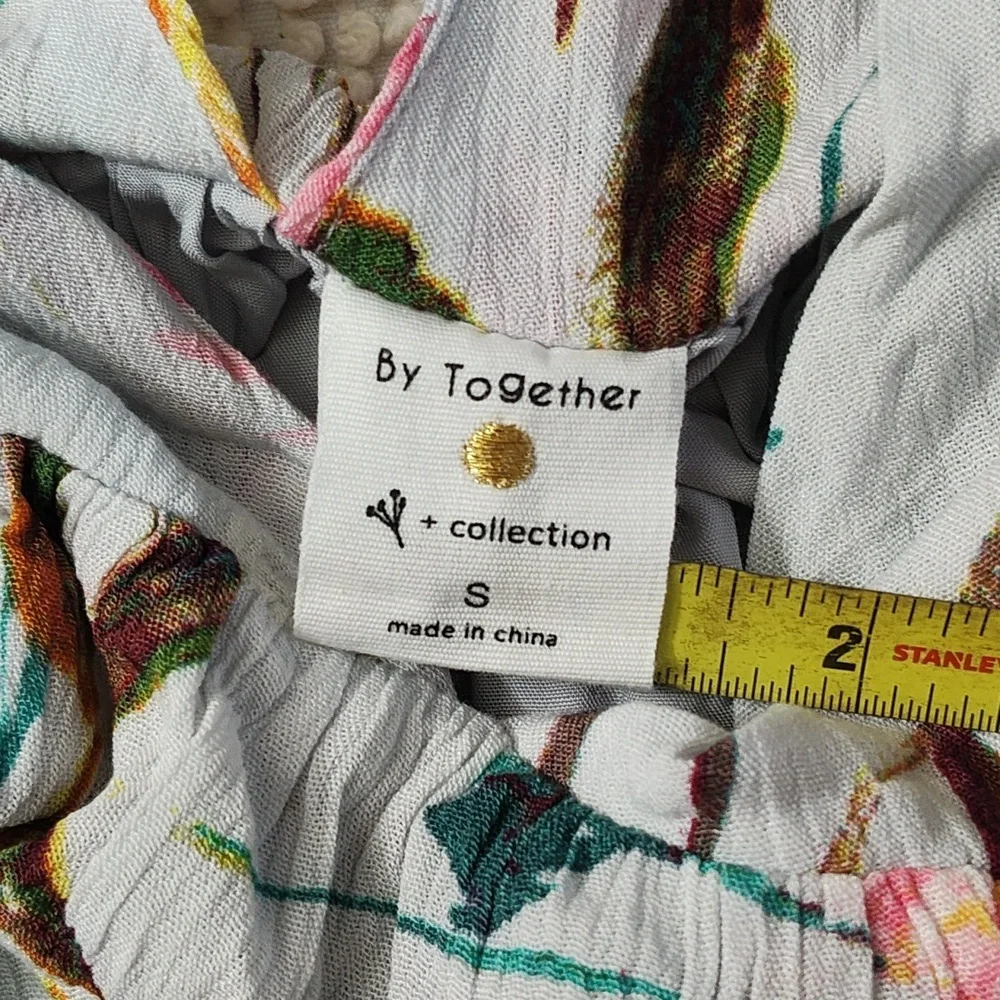By Together Floral Mini Dress in Cream and Pink - Picture 11 of 13